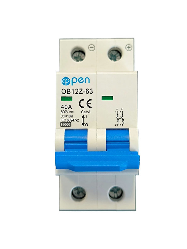Siguranță Automată DC 40A, 2 Poli, 500V