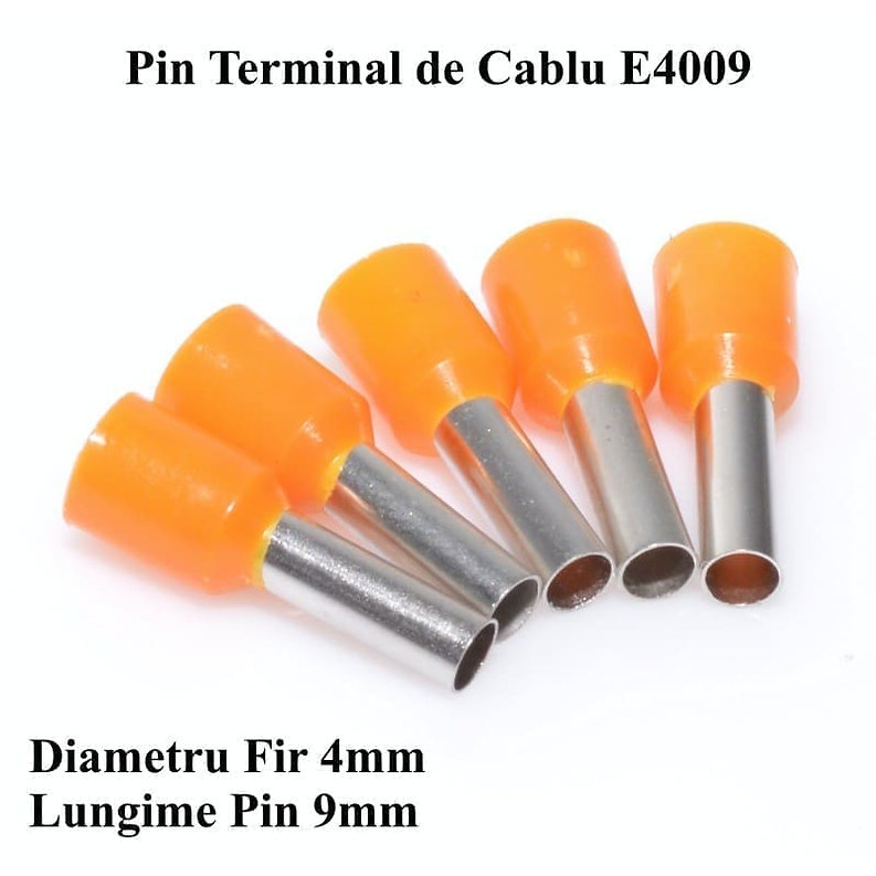 Set 100 Pini Terminali 4mm Portocaliu | Conexiuni Electrice Sigure și Durabile