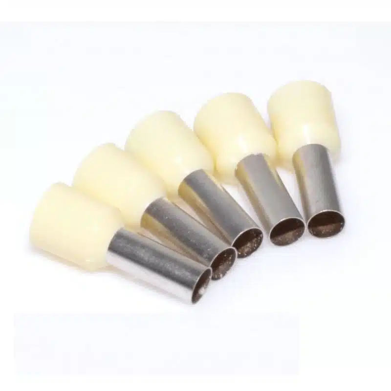 Set 100 pini terminali 10mm crem