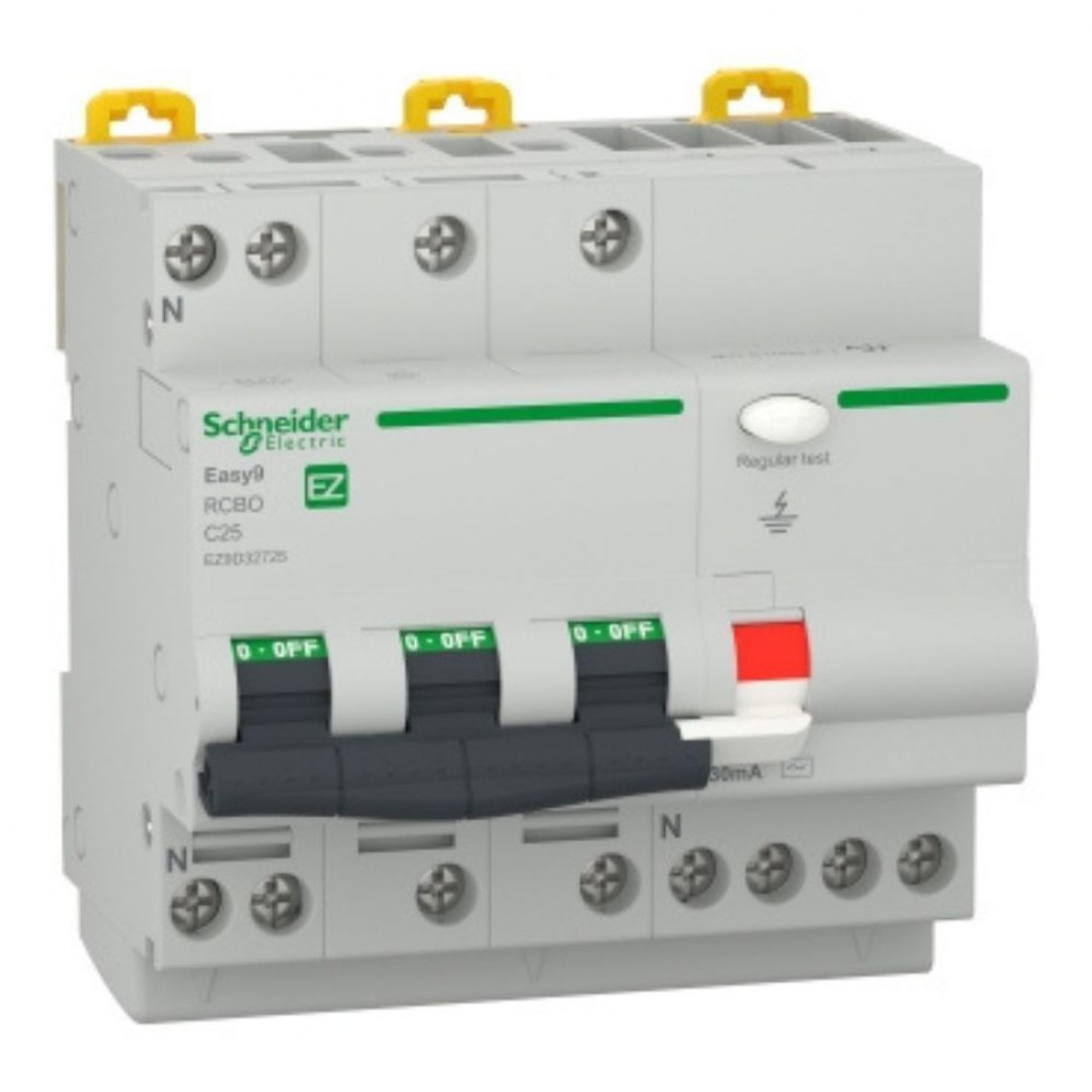 Siguranta automata diferentiala Vigi 3P+N 25A AC RCBO 30mA Schneider Electric
