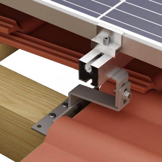 Suport panouri fotovoltaice pentru tigla ceramica