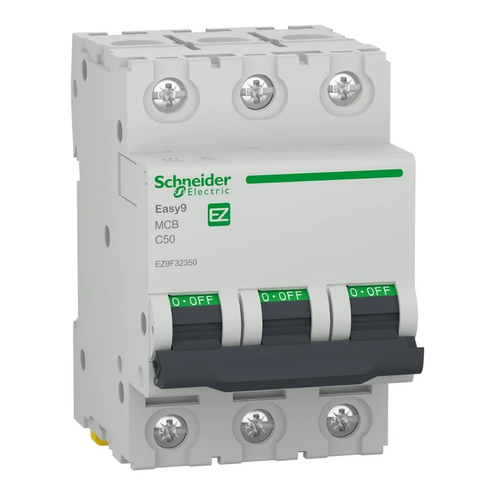 Siguranta automata modulara Schneider Electric Easy 9 4.5 kA, 3P, 50 A, curba C