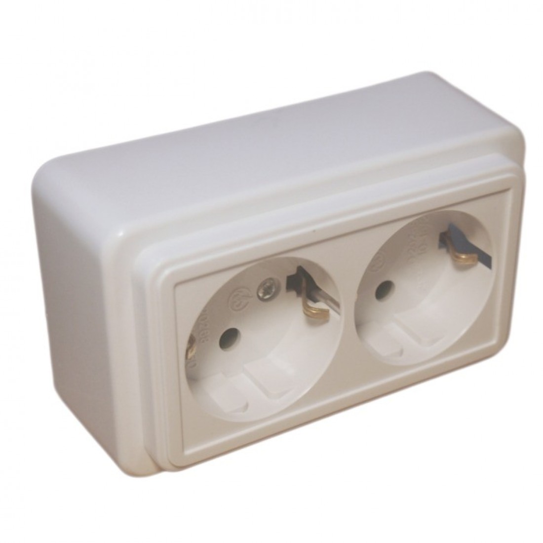 Priza Dubla Spin - montaj aparent