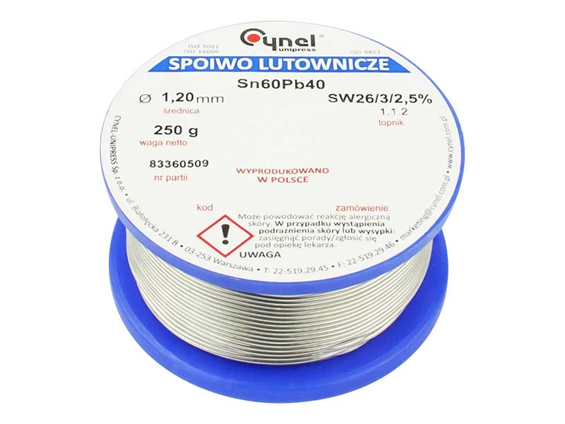 Fludor 250gr 1,2mm Cynel