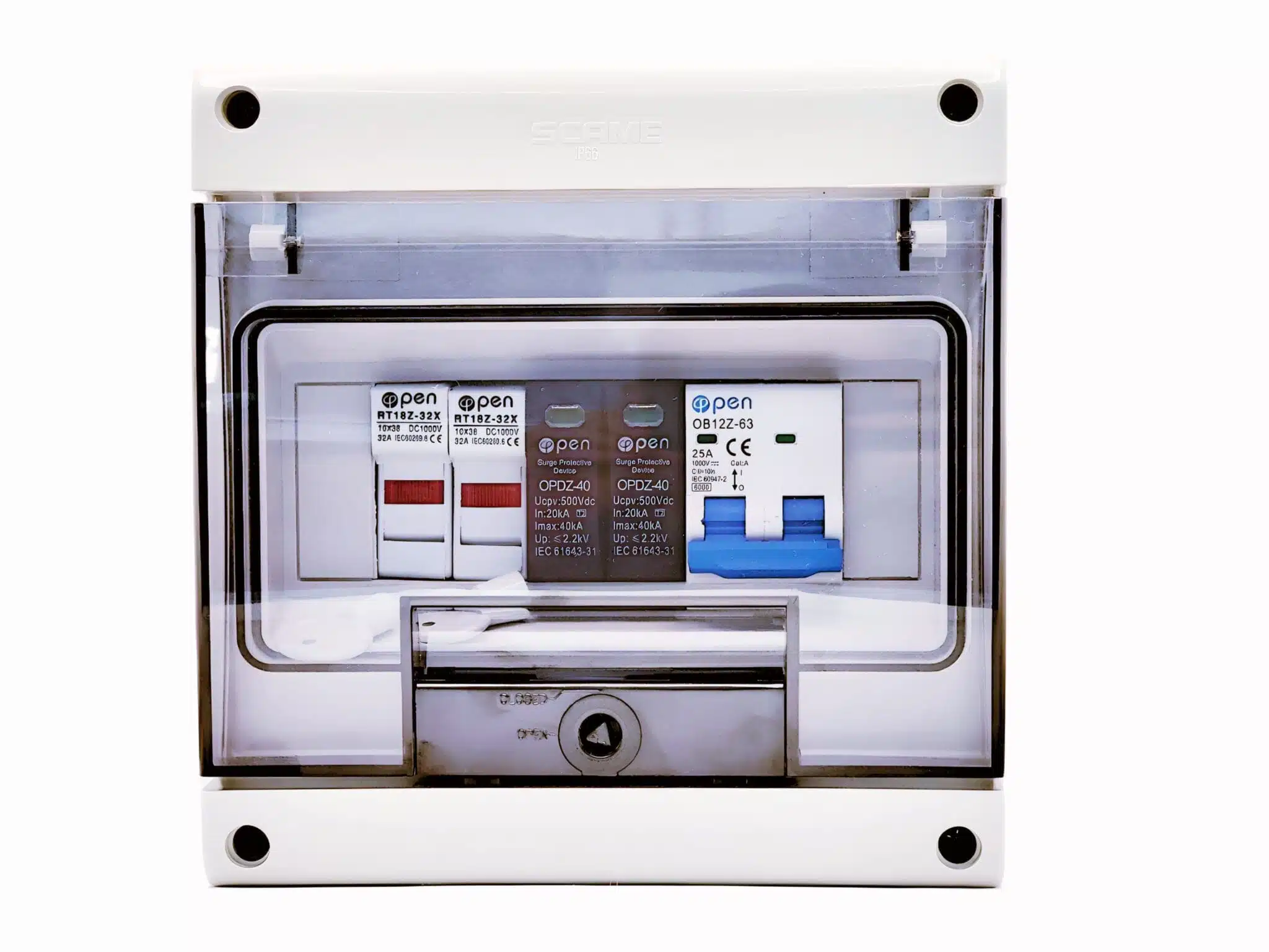 Tablou Electric Fotovoltaic 1 String cu Siguranțe și Descărcător | Montaj Exterior