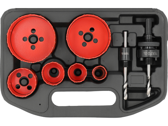YT-3380 SET CAROTE PENTRU ELECTRICIENI, 8 BUC, 22-73MM